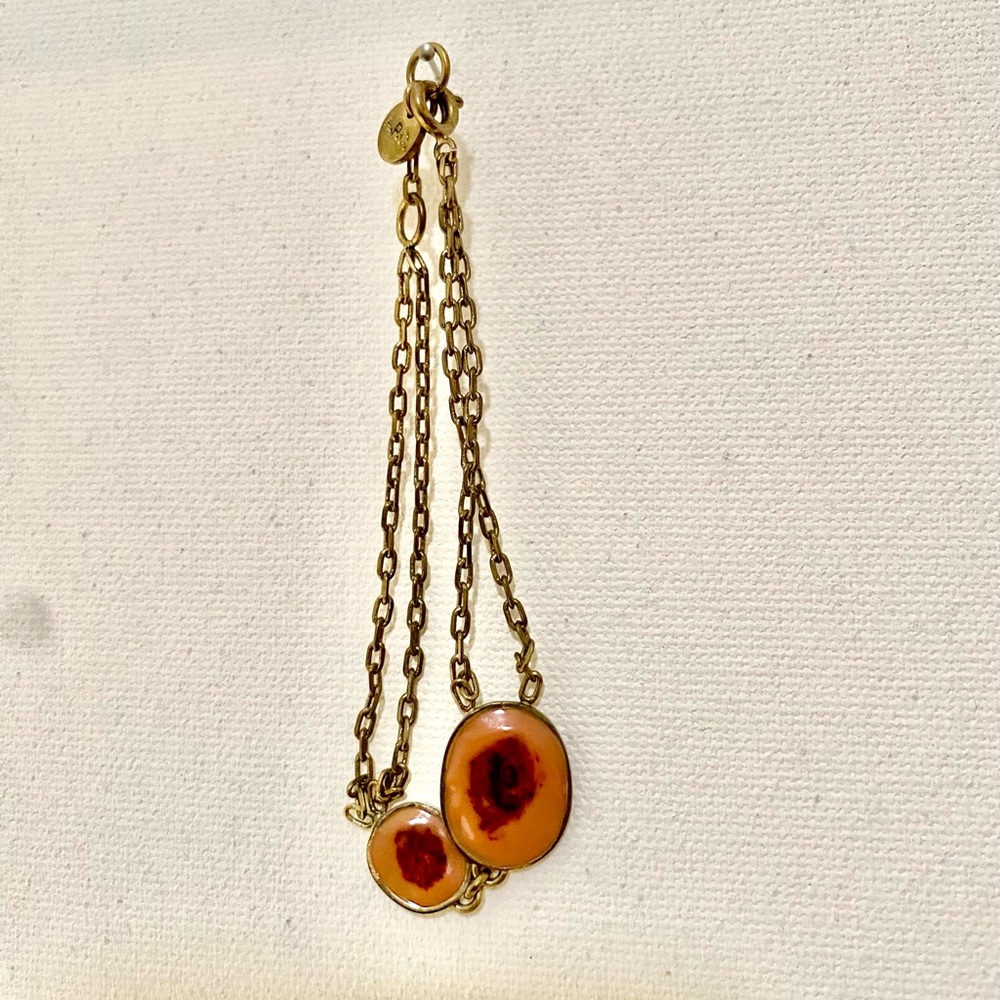 Pink pendant Chain bracelet